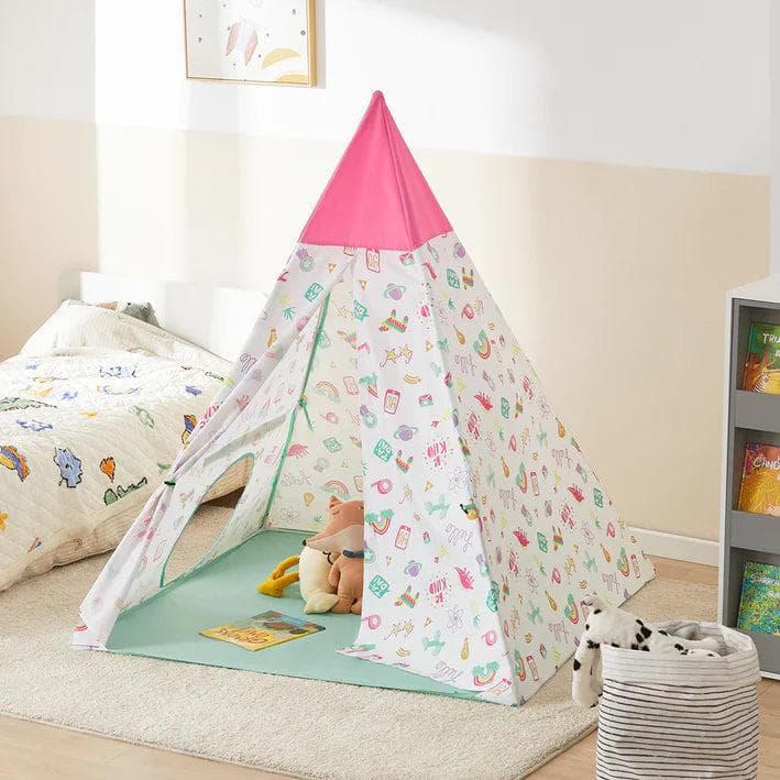 Rootz Indoor Outdoor Children Play Tent- Foldable Children Tent Children Kids Play Tent- Teepee with Portable Bag