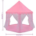 Pikkukuva 8 / 9: vidaXL Prinsessa leikkiteltta 250 pallolla pinkki 133x140 cm