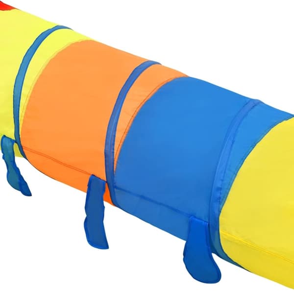 vidaXL Lasten leikkitunneli 250 pallolla monivärinen 245 cm polyesteri