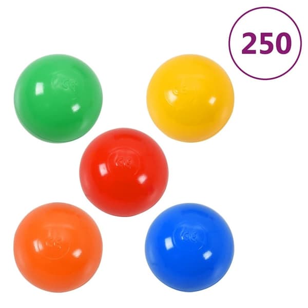 vidaXL Lasten elefantti leikkiteltta 250 pallolla harmaa 174x86x101 cm
