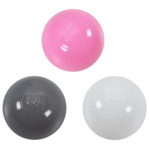 vidaXL Lektält med 250 bollar Rosa 301x120x128 cm