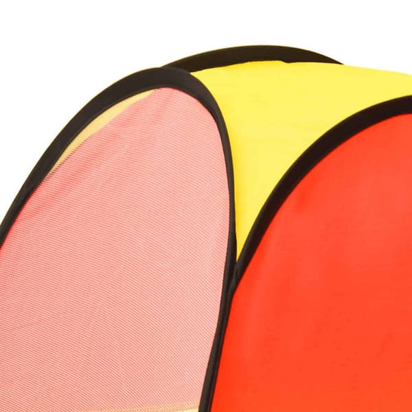 vidaXL Lasten leikkiteltta 250 pallolla monivärinen 255x80x100 cm