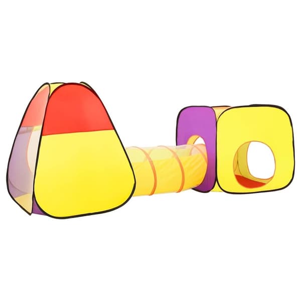 vidaXL Leketelt for barn med 250 baller flerfarget 255x80x100 cm