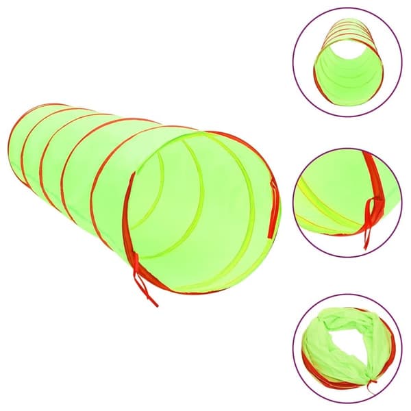 vidaXL legetunnel til børn 175 cm polyester grøn