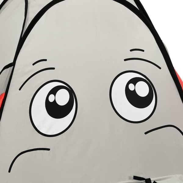 vidaXL legetelt til børn 174x86x101 cm 250 bolde elefant grå