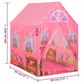 Pikkukuva 8 / 9: vidaXL Lasten leikkiteltta pinkki 69x94x104 cm