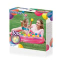 Miniatyrbild 3 av 3: Bestway Boldbassäng med 50 bollar Pink