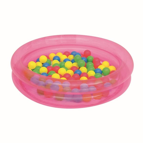 Bestway Boldbassäng med 50 bollar Pink