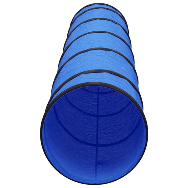 vidaXL agilitytunnel til hunde Ø40x200 cm polyester blå