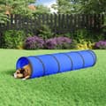 Miniatyrbillede 8 af 8: vidaXL agilitytunnel til hunde Ø40x200 cm polyester blå