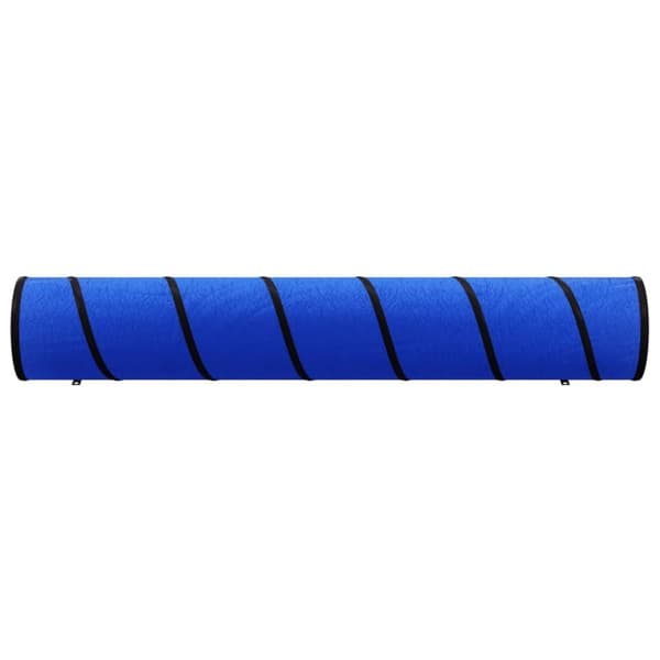vidaXL agilitytunnel til hunde Ø50x300 cm polyester blå