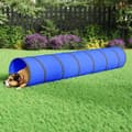 Miniatyrbillede 1 af 8: vidaXL agilitytunnel til hunde Ø50x300 cm polyester blå