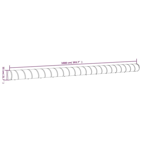 vidaXL Koiratunneli sininen Ø 55x1000 cm polyesteri