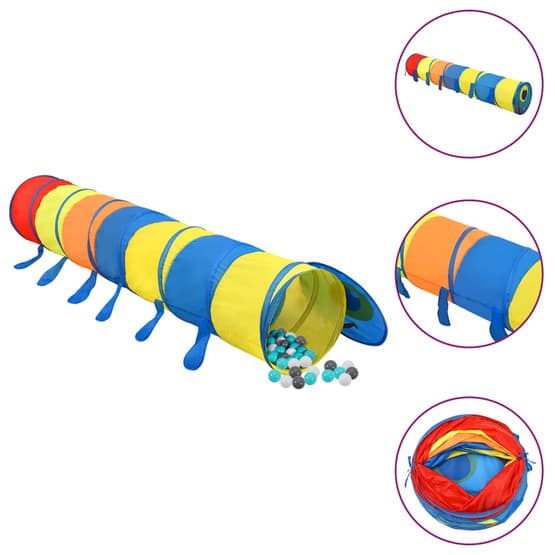 Lektunnel Med 250 Bollar Flerfärgad 245 Cm Polyester-2