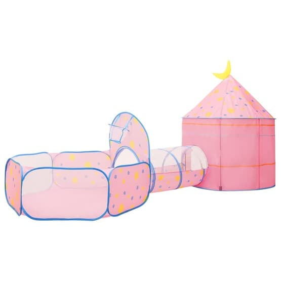 Lektält Med 250 Bollar Rosa 301X120X128 Cm - 3