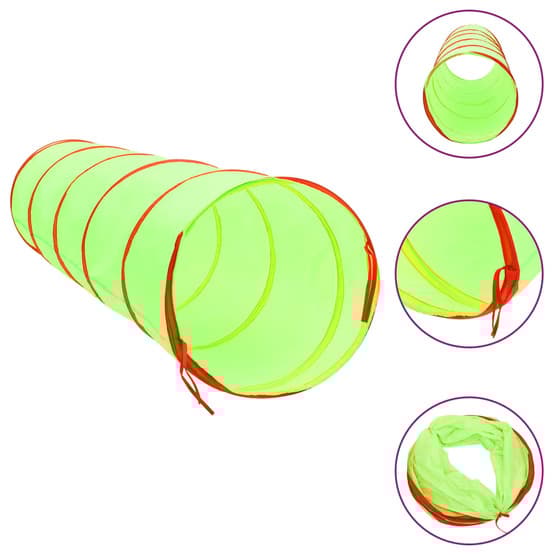 Lektunnel Med 250 Bollar Grön 175 Cm Polyester-1