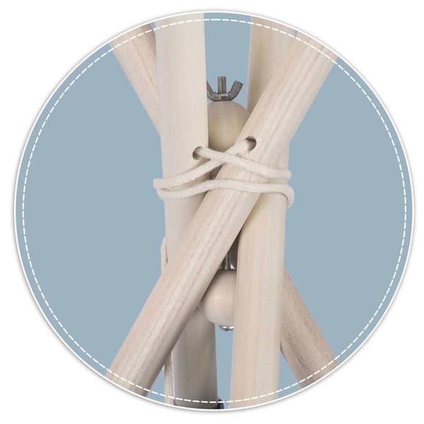 Tipi tält stabilisator - lektält stabiliseringssystem - trä