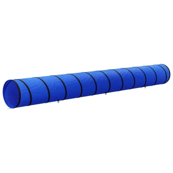 vidaXL Hundtunnel blå Ø 55x500 cm polyester