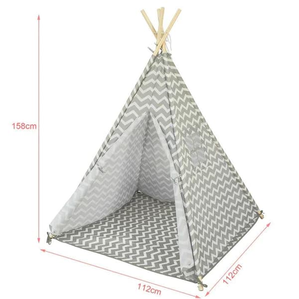 Rootz Barn Lek Tält Lekstuga Barn Tipi tipi med golvmatta