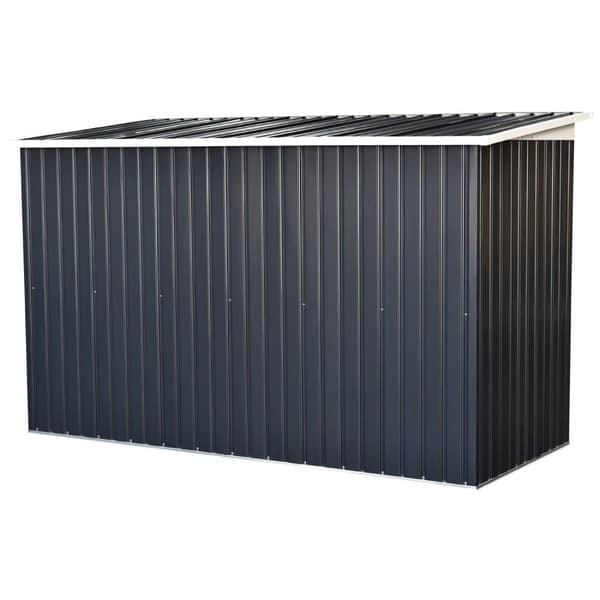 Rootz Værktøjsskur med skydedør - Grå - Stål, Pp Film - 109,05 cm x 51,18 cm x 68,11 cm