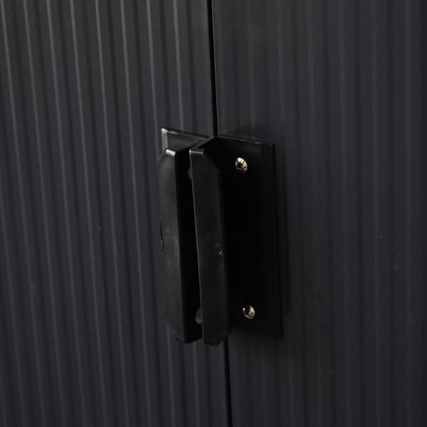 Rootz Værktøjsskur med skydedør - Grå - Stål, Pp Film - 109,05 cm x 51,18 cm x 68,11 cm