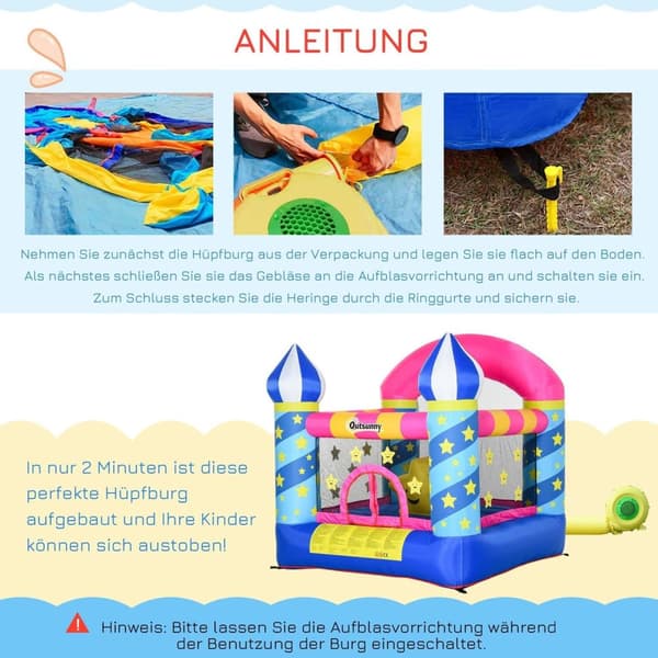 Rootz Bouncy - Blå, Gul, Pink - Oxford, Stof - 88,58 cm x 86,61 cm x 84,64 cm