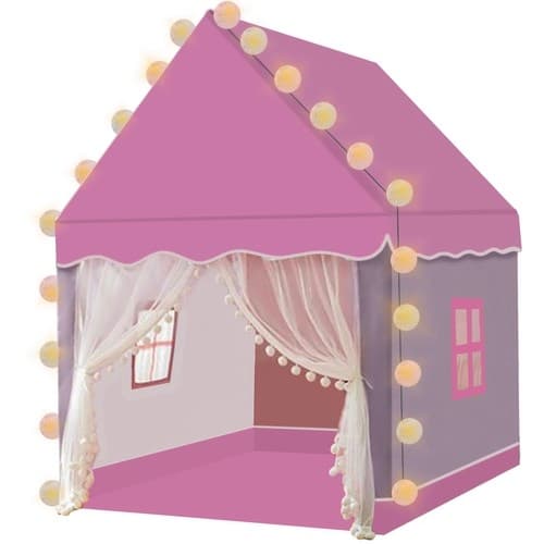 Leikkiteltta Lapsille / Lastenteltta LED-valoilla - 130cm
