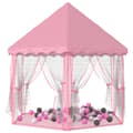 Miniatyrbillede 2 af 8: legetelt med 250 bolde 133x140 cm prinsessetema pink