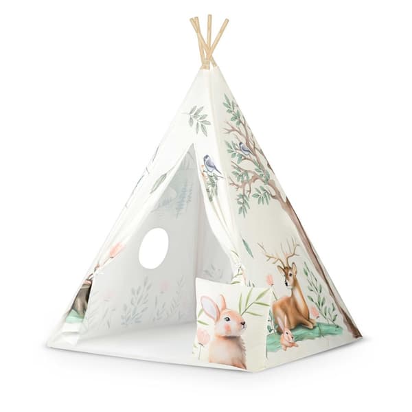 Tipi legetelt - beige - Nukido - 114×114×165 cm