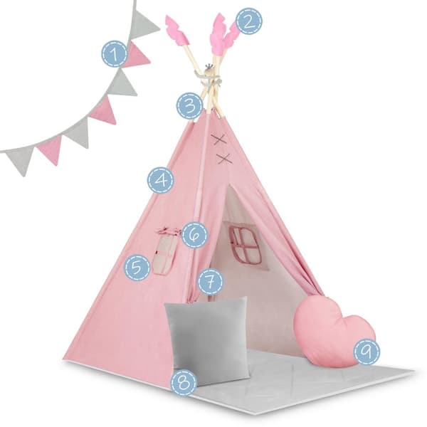 Tipi-telt til børn NK-406 Nukido - pink