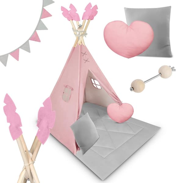 Tipi-telt til børn NK-406 Nukido - pink