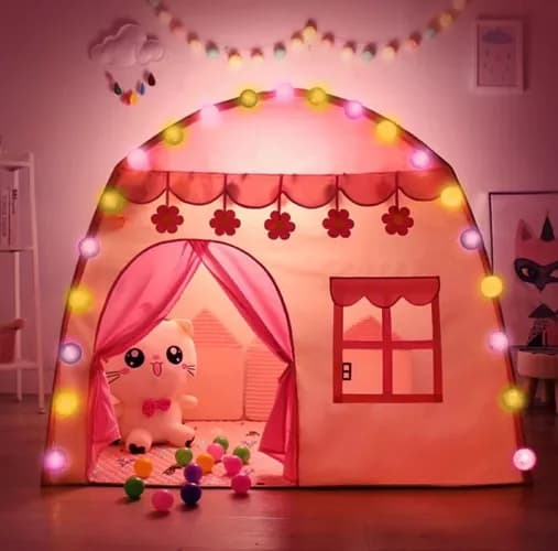 Lekehus for Barn / Barnetelt med LED - 130cm