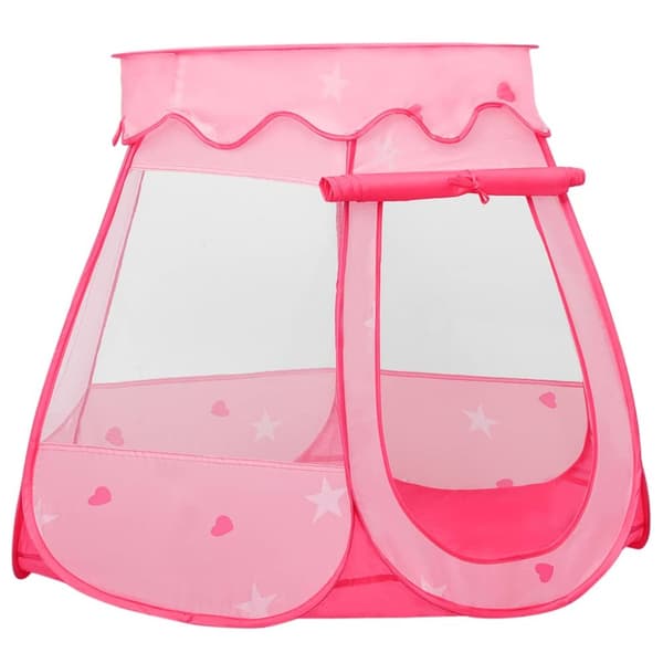 vidaXL Lasten leikkiteltta 250 pallolla pinkki 102x102x82 cm -  Leikkiteltat & -tunnelit