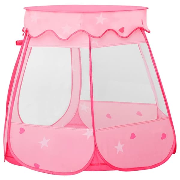 vidaXL Lasten leikkiteltta 250 pallolla pinkki 102x102x82 cm -  Leikkiteltat & -tunnelit
