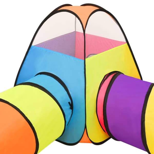 vidaXL Lasten leikkiteltta 250 pallolla monivärinen 190x264x90 cm -  Leikkiteltat & -tunnelit