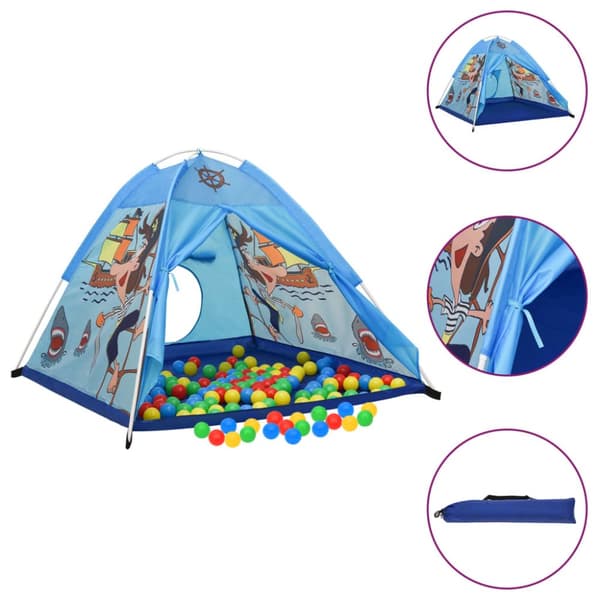 vidaXL Lektält för barn blå 120x120x90 cm -  Leksakstält & tunnlar