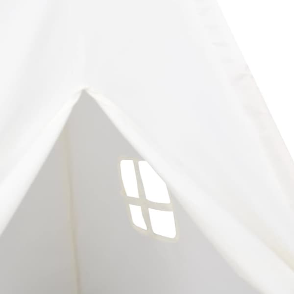 vidaXL tipi til børn 120x120x150 cm med bærepose polyester hvid -  Legetelte & -tunneller