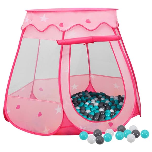Leksakstält & tunnlar - Living Lektält med 250 bollar Rosa 102x102x82 cm