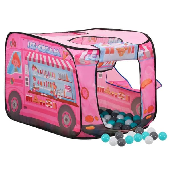 Leikkiteltat & -tunnelit - Living Lasten leikkiteltta 250 pallolla pinkki 70x112x70 cm