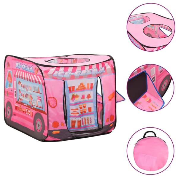 Leikkiteltat & -tunnelit - Living Lasten leikkiteltta 250 pallolla pinkki 70x112x70 cm