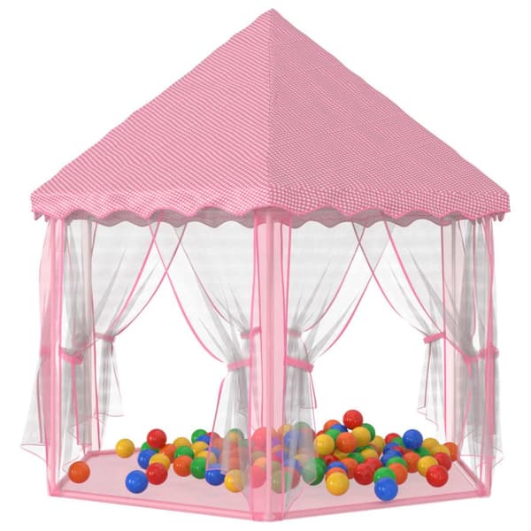 Prinsesstält med 250 bollar rosa 133x140 cm - Lektält - Lektält Med Boll - Home & Living