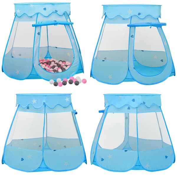 Legetelt til børn med 250 bolde 102x102x82 cm - Legetelt - Legetelte - Home & Living