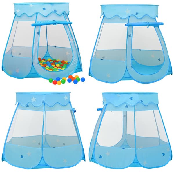 Legetelt til børn med 250 bolde 102x102x82 cm - Legetelt - Legetelte - Home & Living