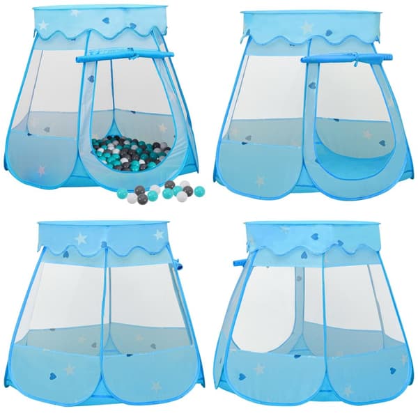 Legetelt til børn med 250 bolde 102x102x82 cm - Legetelt - Legetelte - Home & Living