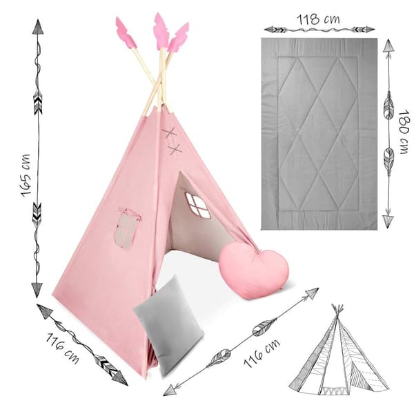 NK-406 Nukido tipitält för barn - rosa