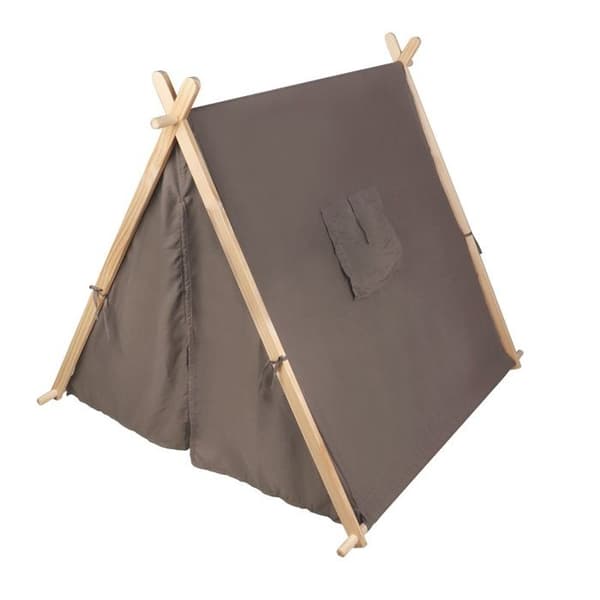 Lekställ - Small foot - Taupe - Trä - Tyg - 107 x 103 x 102 cm
