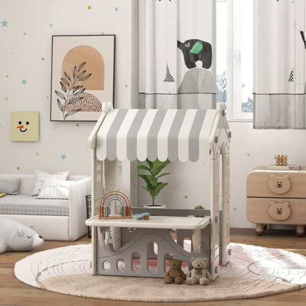Rootz Kids Playhouse - Lektält för barn - Lekstuga inomhus - HDPE Material - 108cm x 80cm x 111cm