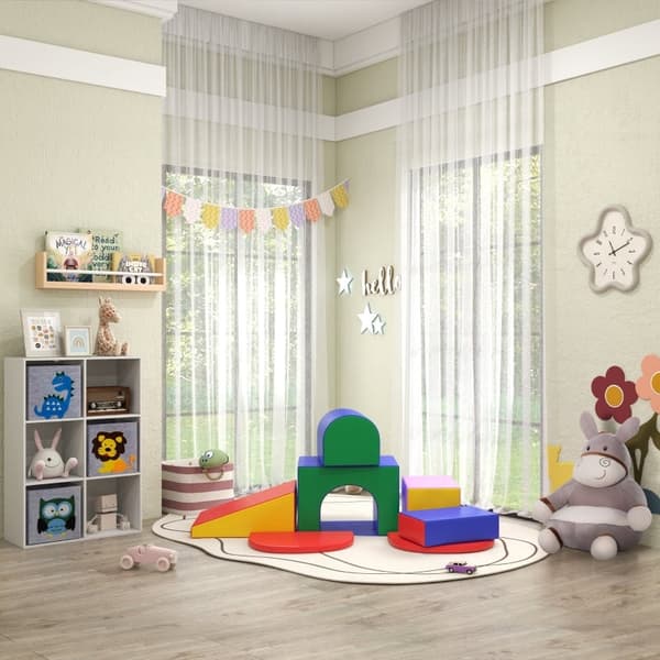 Rootz Soft Building Block Set - Skumlegesæt til børn - Farverige legeklodser - Imagination Booster - Flerfarvet - 170 cm x 130 cm x 40 cm