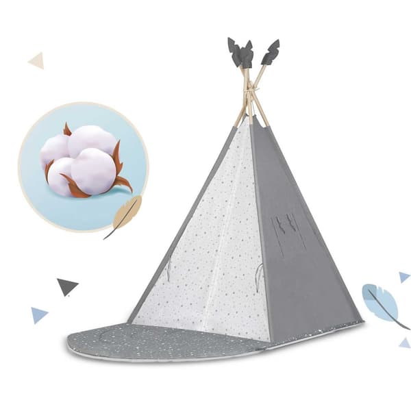 NK-406 Nukido tipi teltta lapsille - harmaa