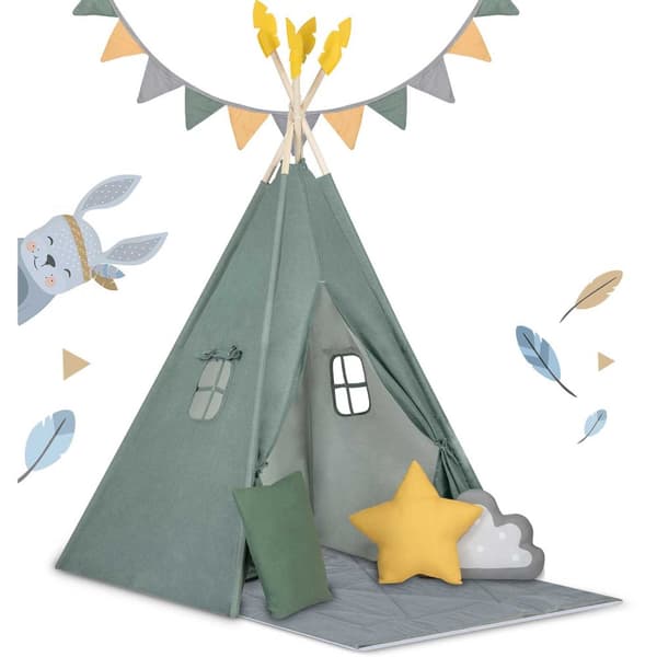 NK-406 Nukido tipi teltta lapsille - vihreä